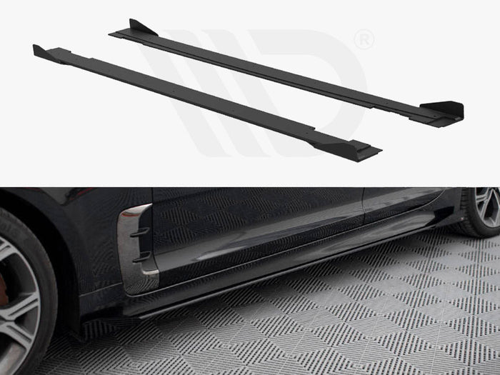 Maxton Design - STREET PRO SIDE SKIRTS DIFFUSERS + FLAPS KIA STINGER GT / GT-LINE MK1