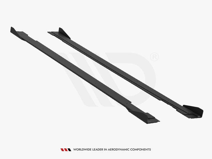 Maxton Design - STREET PRO SIDE SKIRTS DIFFUSERS + FLAPS KIA STINGER GT / GT-LINE MK1