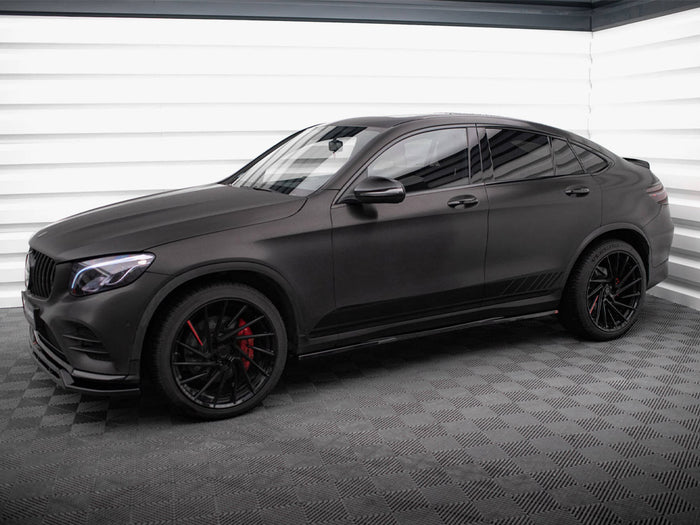 Side Skirts Diffusers V.2 Mercedes-Benz GLC Coupe AMG-Line C253 - Maxton Design