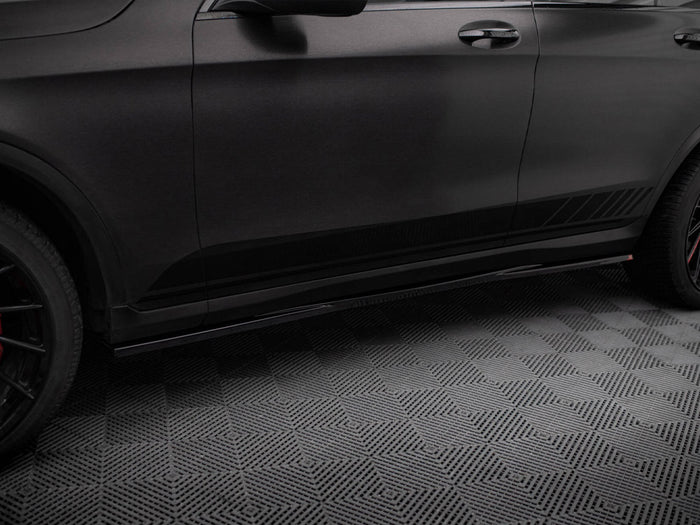 Side Skirts Diffusers V.2 Mercedes-Benz GLC Coupe AMG-Line C253 - Maxton Design