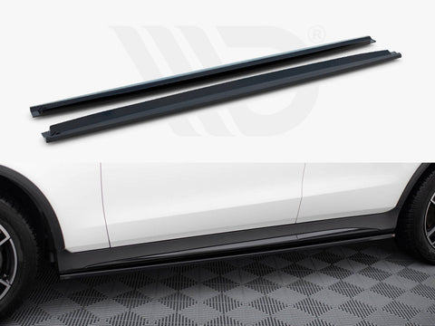 Side Skirts Diffusers V.3 Mercedes-Benz GLC Coupe AMG-Line C253 - Maxton Design