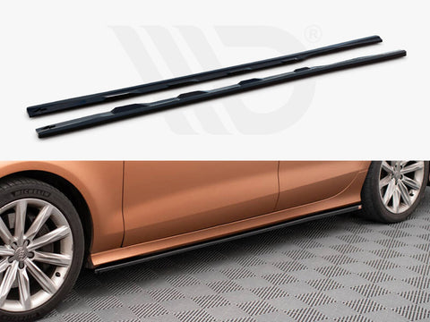 Audi A7 S-Line / S7 C7 Side Skirts Diffusers V.3 - Maxton Design
