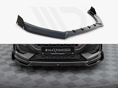 Maxton Design - FRONT SPLITTER V.4 + FLAPS FORD FIESTA ST / ST-LINE MK8 / 8.5