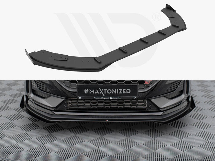Maxton Design - STREET PRO FRONT SPLITTER + FLAPS FORD FIESTA ST/ST LINE MK8/8.5 FACELIFT
