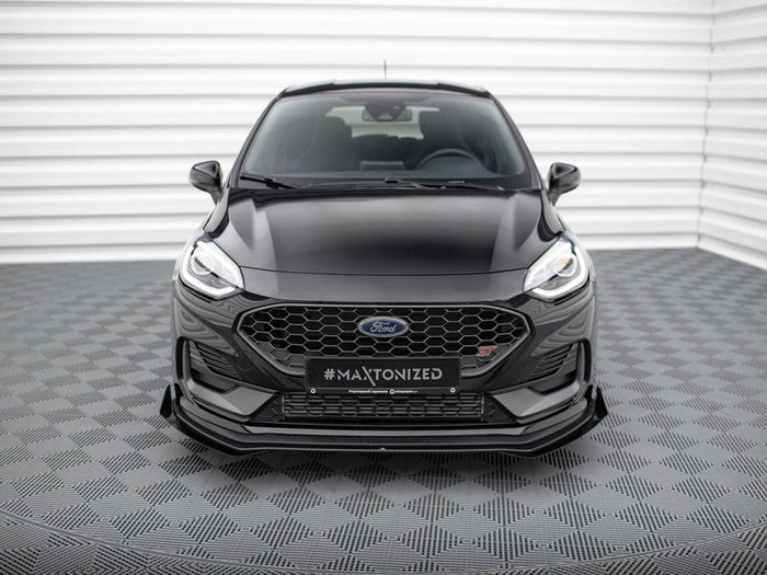 Maxton Design - STREET PRO FRONT SPLITTER + FLAPS FORD FIESTA ST/ST LINE MK8/8.5 FACELIFT
