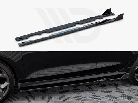 Maxton Design - SIDE SKIRTS DIFFUSERS V.2 + FLAPS FORD FIESTA ST / ST-LINE MK8/8.5