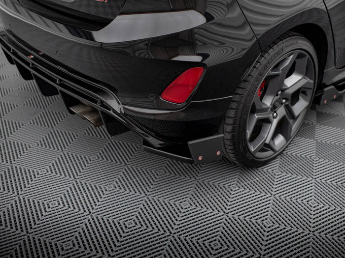Maxton Design - REAR SIDE SPLITTERS V.4 + FLAPS FORD FIESTA ST MK8/8.5