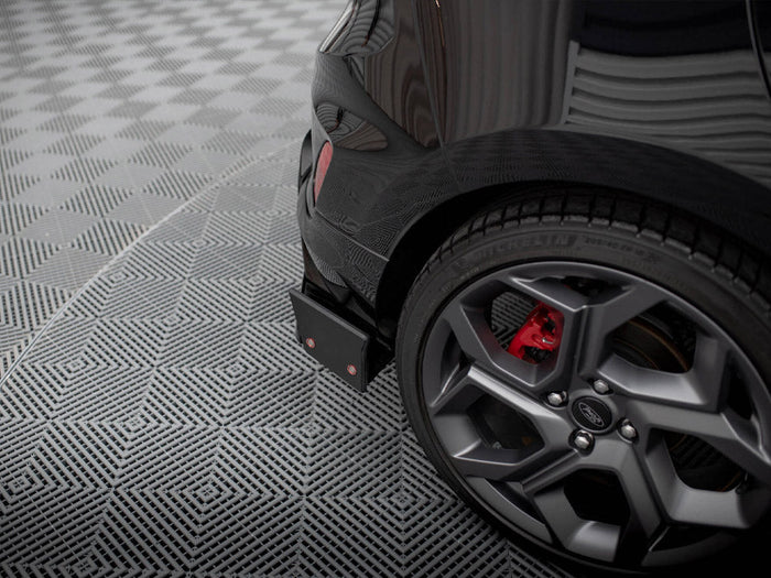 Maxton Design - REAR SIDE SPLITTERS V.4 + FLAPS FORD FIESTA ST MK8/8.5