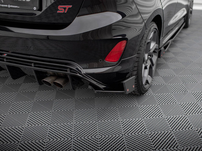 Maxton Design - REAR SIDE SPLITTERS V.4 + FLAPS FORD FIESTA ST MK8/8.5