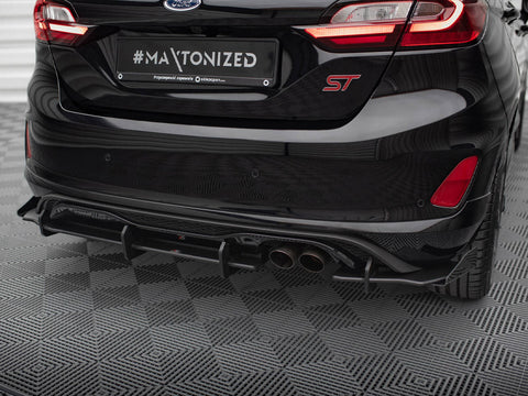 Maxton Design - STREET PRO REAR DIFFUSER(+FLAPS) FORD FIESTA MK8/8.5 ST (2018-2024)