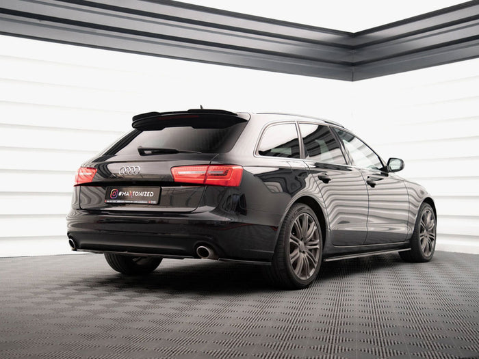 Audi A6 Avant C7 Central Rear Splitter - Maxton Design