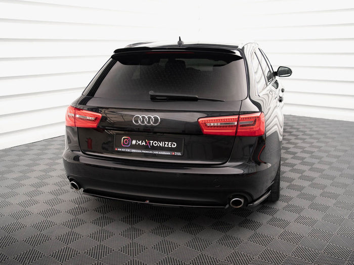 Audi A6 Avant C7 Central Rear Splitter - Maxton Design