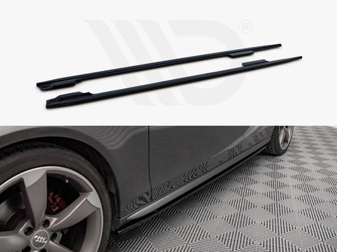 Audi A4 / A4 S-Line / S4 B8 Side Skirts Diffusers V.2 - Maxton Design