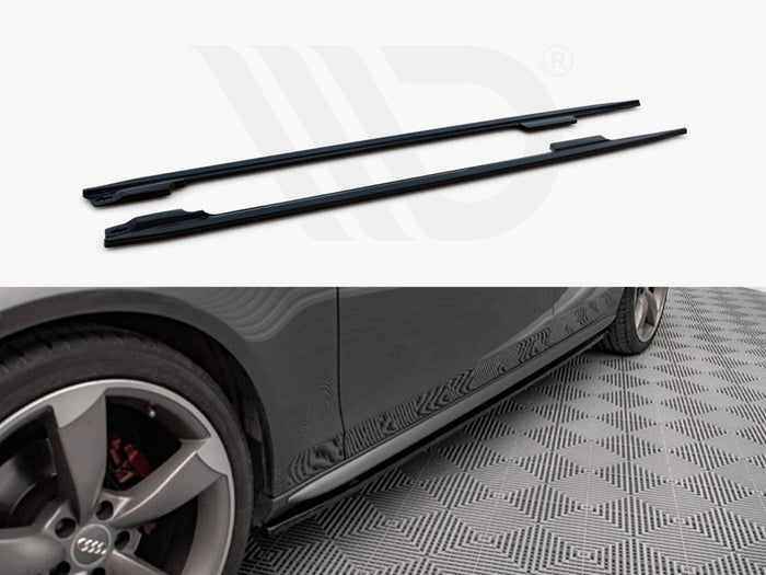 Audi A4 / A4 S-Line / S4 B8 Side Skirts Diffusers V.2 - Maxton Design