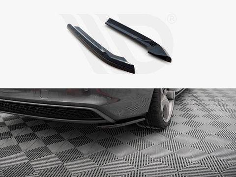 Audi A4 S-Line Avant B8 Facelift Rear Side Splitters V.2 - Maxton Design