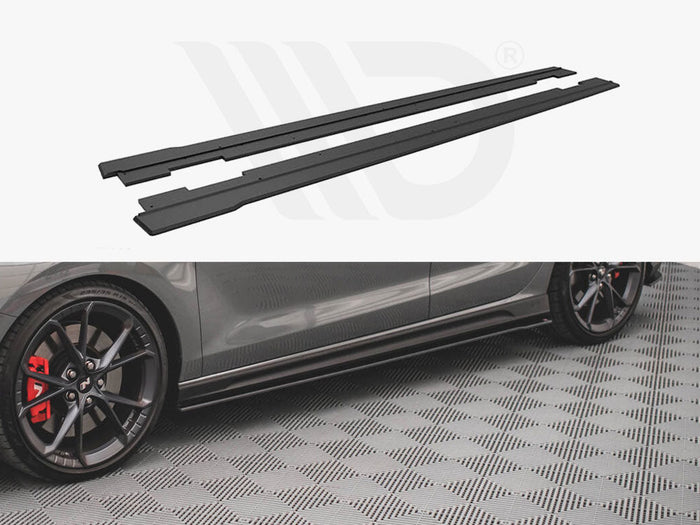 Maxton Design - Street PRO Side Skirts Diffusers V.2 Hyundai I30 N Mk3 / Mk3 FL