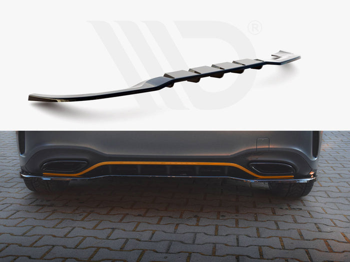 Rear Splitter (Vertical Bars) Mercedes-Benz A Hatchback AMG Line W177 - Maxton Design