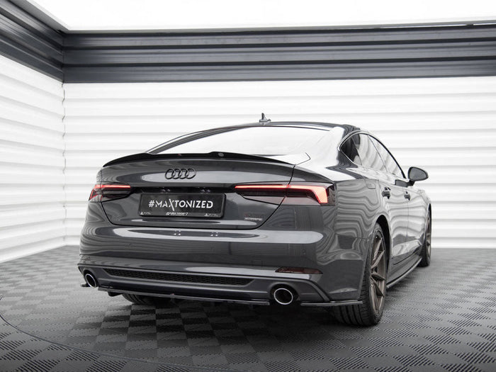 Maxton Design - Central Rear Splitter (Vertical Bars) Audi A5 S-Line F5 Coupe / Sportback