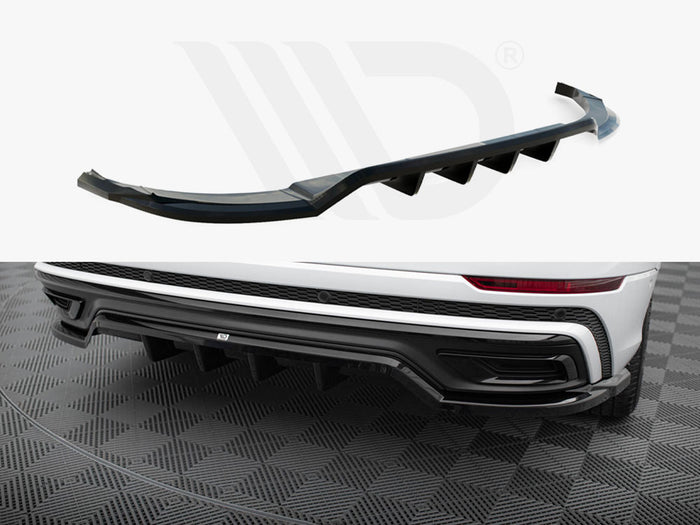 Audi Q8 S-Line Mk1 Central Rear Splitter (Vertical Bars) - Maxton Design