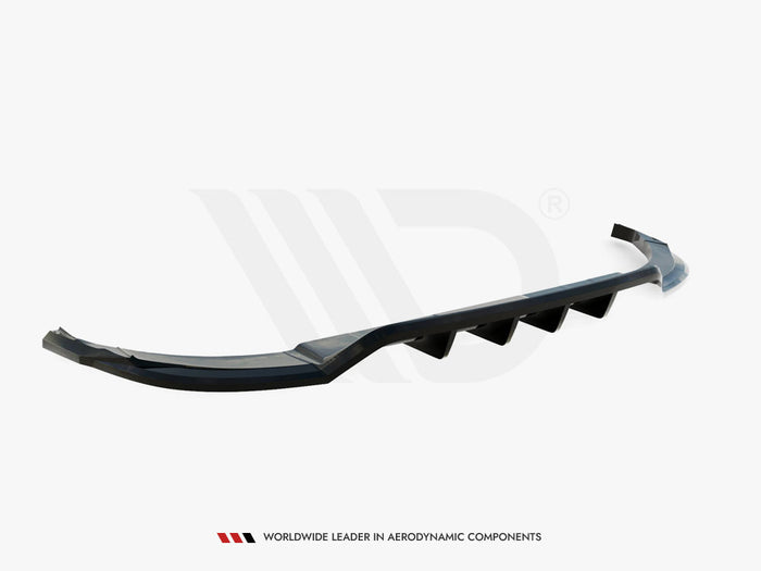 Audi Q8 S-Line Mk1 Central Rear Splitter (Vertical Bars) - Maxton Design