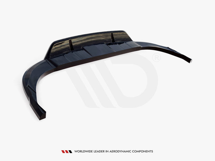 Audi Q8 S-Line Mk1 Central Rear Splitter (Vertical Bars) - Maxton Design
