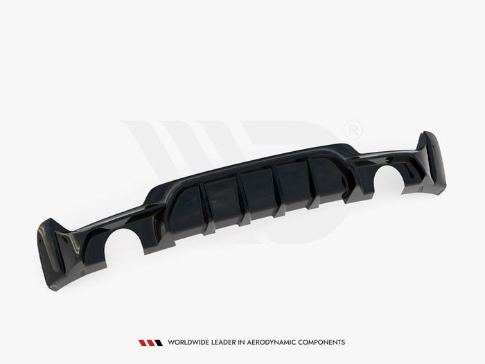 BMW 4 Coupe / Gran Coupe / Cabrio M-Pack F32 / F36 / F33 (Version with single exhausts on both sides) Rear Valance - Maxton Design