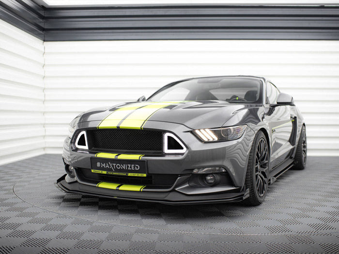 Maxton Design - Street PRO Front Splitter + Flaps Ford Mustang GT Mk6