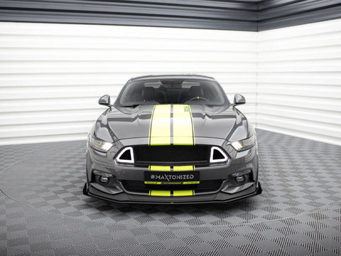 Maxton Design - Street PRO Front Splitter + Flaps Ford Mustang GT Mk6