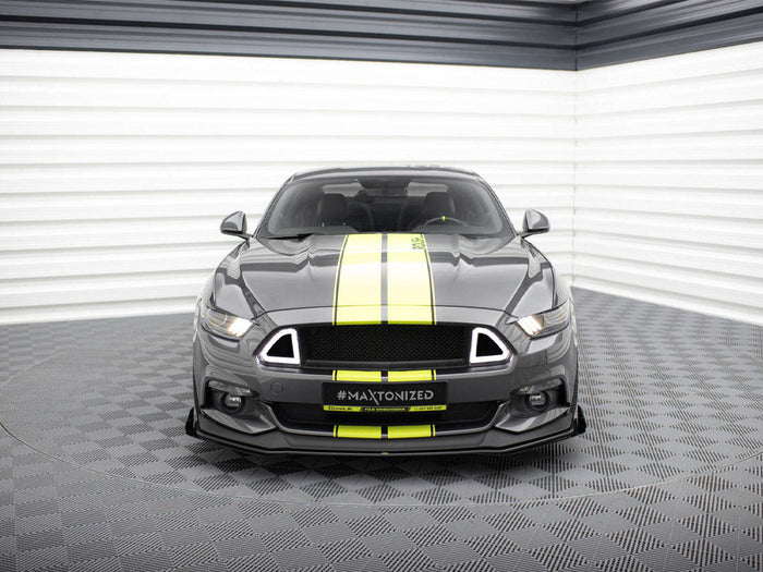 Maxton Design - Street PRO Front Splitter + Flaps Ford Mustang GT Mk6