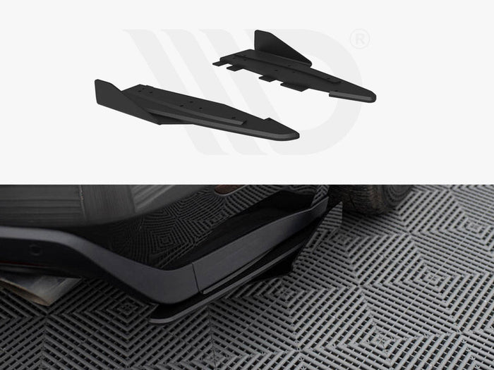 Maxton Design - Street Pro Rear Side Splitters + Flaps Ford Mustang GT Mk6