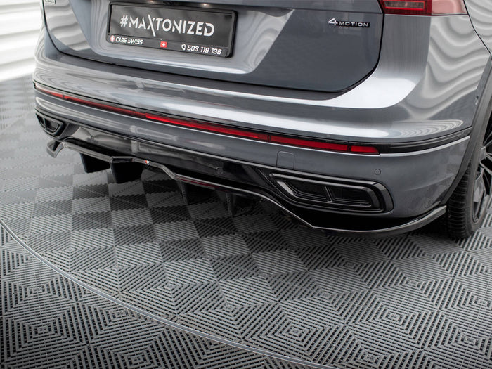 Volkswagen Tiguan Allspace R-Line Mk2 Facelift Rear Splitter (Vertical Bars) - Maxton Design