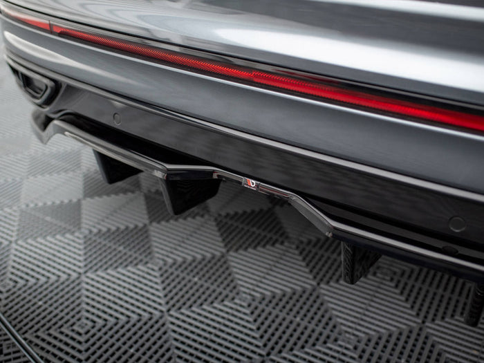 Volkswagen Tiguan Allspace R-Line Mk2 Facelift Rear Splitter (Vertical Bars) - Maxton Design