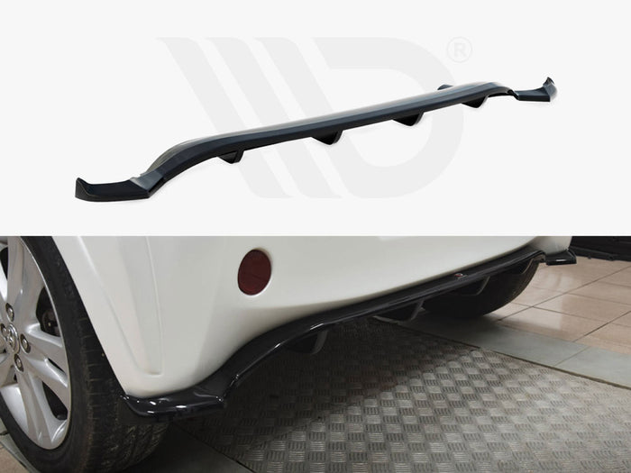 Toyota IQ Central Rear Splitter (Vertical Bars) - Maxton Design