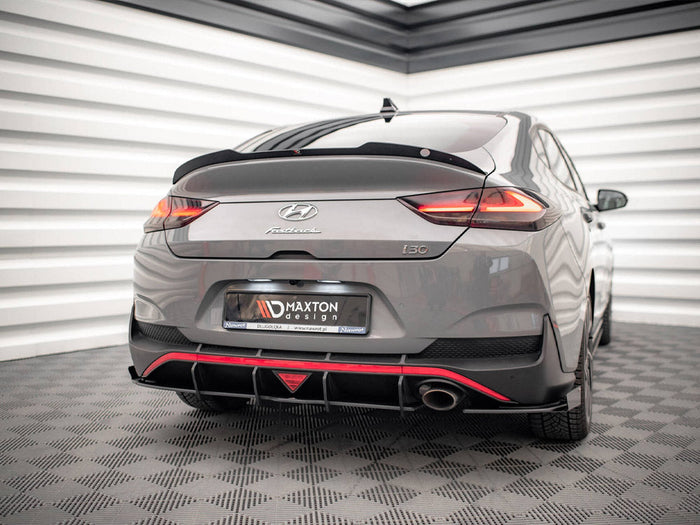 Maxton Design - Street PRO Rear Diffuser + Flaps Hyundai I30 Fastback N-Line Mk3 Facelift