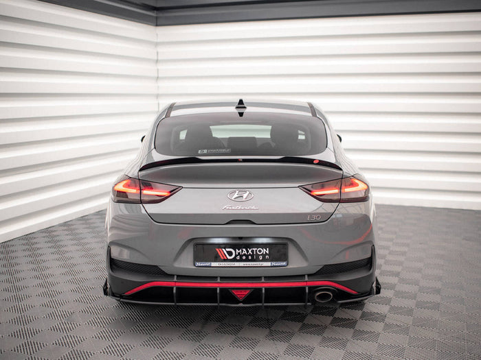 Maxton Design - Street PRO Rear Diffuser + Flaps Hyundai I30 Fastback N-Line Mk3 Facelift