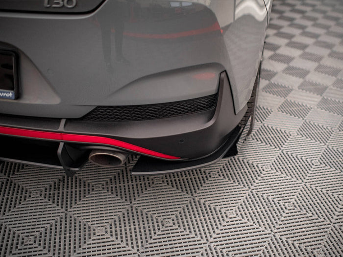 Maxton Design - Street PRO Rear Diffuser + Flaps Hyundai I30 Fastback N-Line Mk3 Facelift