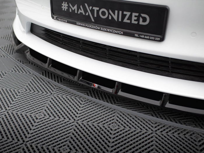 Tesla Model S Plaid Mk1 Facelift Front Splitter V.1 - Maxton Design