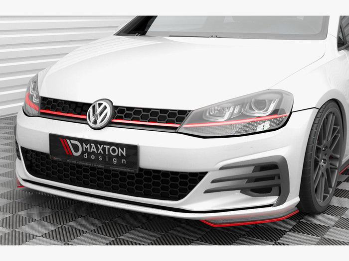 Volkswagen Golf GTI Mk7 Facelift Front Side Splitters - Maxton Design