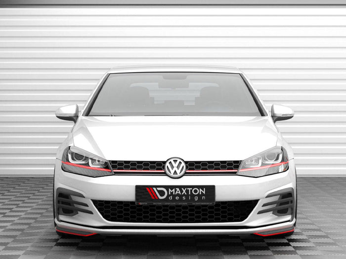 Volkswagen Golf GTI Mk7 Facelift Front Side Splitters - Maxton Design