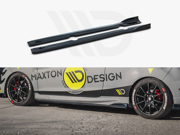 Maxton Design - Side Skirts Diffusers V.3 Ford Fiesta ST / ST-Line Mk7 / Mk7 FL