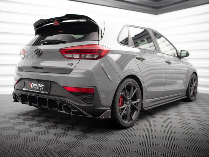 Hyundai I30 N Hatchback Mk3 Facelift Rear Side Splitters V.4 + Flaps - Maxton Design