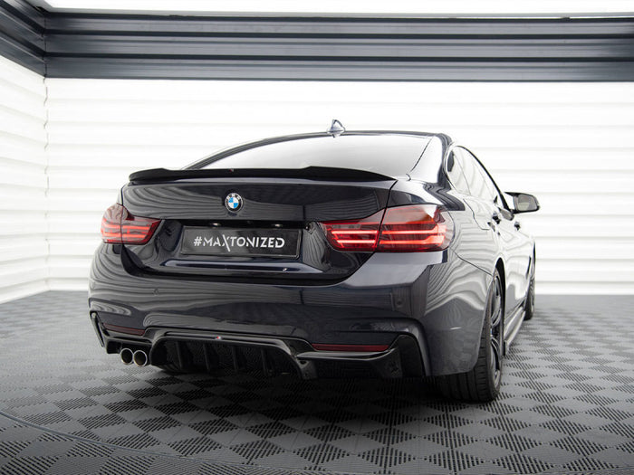 BMW 4 Coupe / Gran Coupe / Cabrio M-Pack F32 / F36 / F33 (Version with exhaust on one side) Rear Valance - Maxton Design