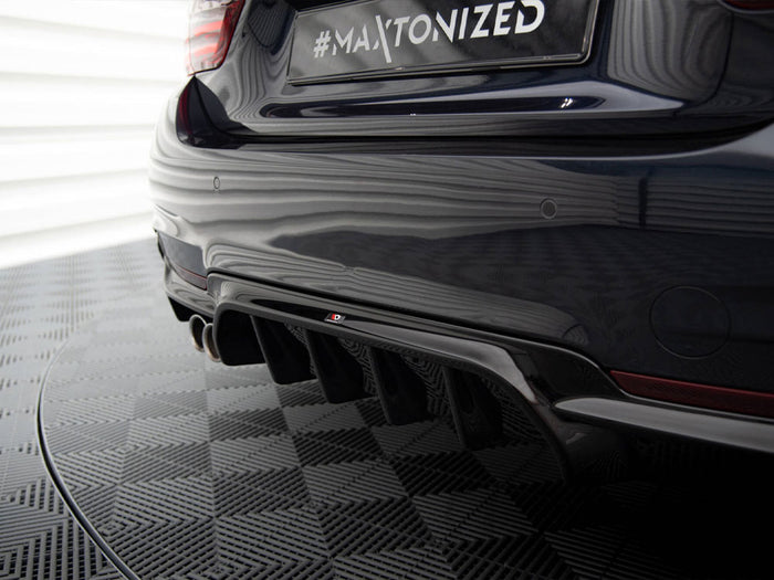 BMW 4 Coupe / Gran Coupe / Cabrio M-Pack F32 / F36 / F33 (Version with exhaust on one side) Rear Valance - Maxton Design