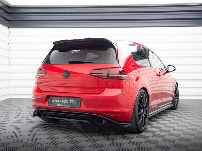 Maxton Design - Central Rear Splitter VW GOLF MK7 GTI Clubsport (2016-2017)