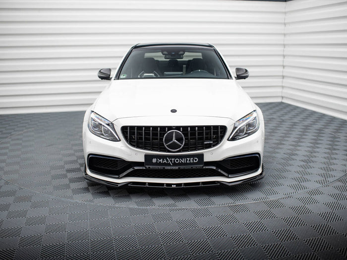 Mercedes-AMG C63 Sedan / Estate W205 / S205 Front Splitter V.2 - Maxton Design
