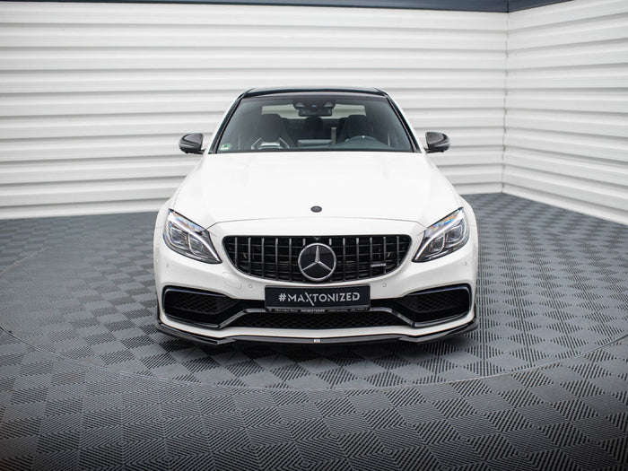 Mercedes-AMG C63 Sedan / Estate W205 / S205 Front Splitter V.3 - Maxton Design