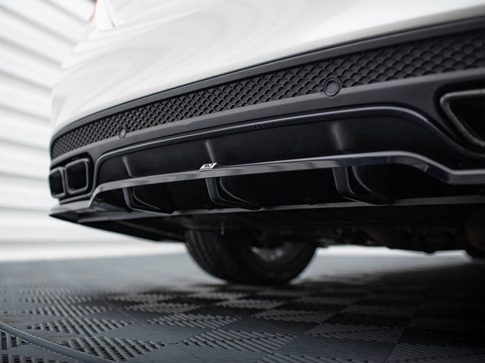 Mercedes-AMG C63 Sedan / Estate W205 / S205 Rear Splitter (Vertical Bars) - Maxton Design