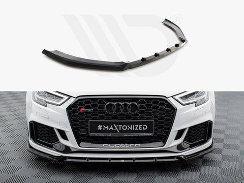 Audi RS3 Sedan 8V Facelift Front Splitter V.3 - Maxton Design