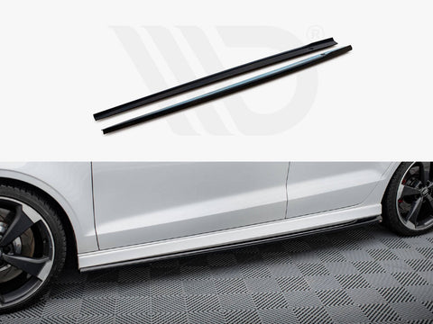Audi RS3 Sedan 8V Facelift Side Skirts Diffusers V.2 - Maxton Design