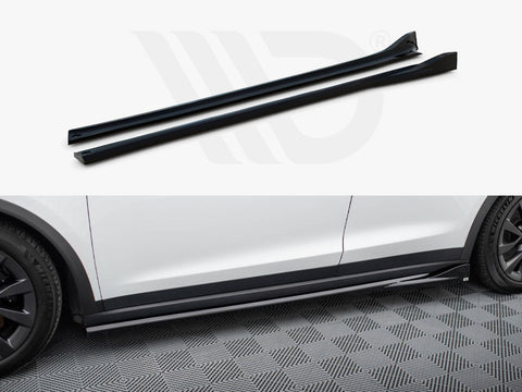 Tesla Model X Mk1 Facelift Side Skirts Diffusers - Maxton Design